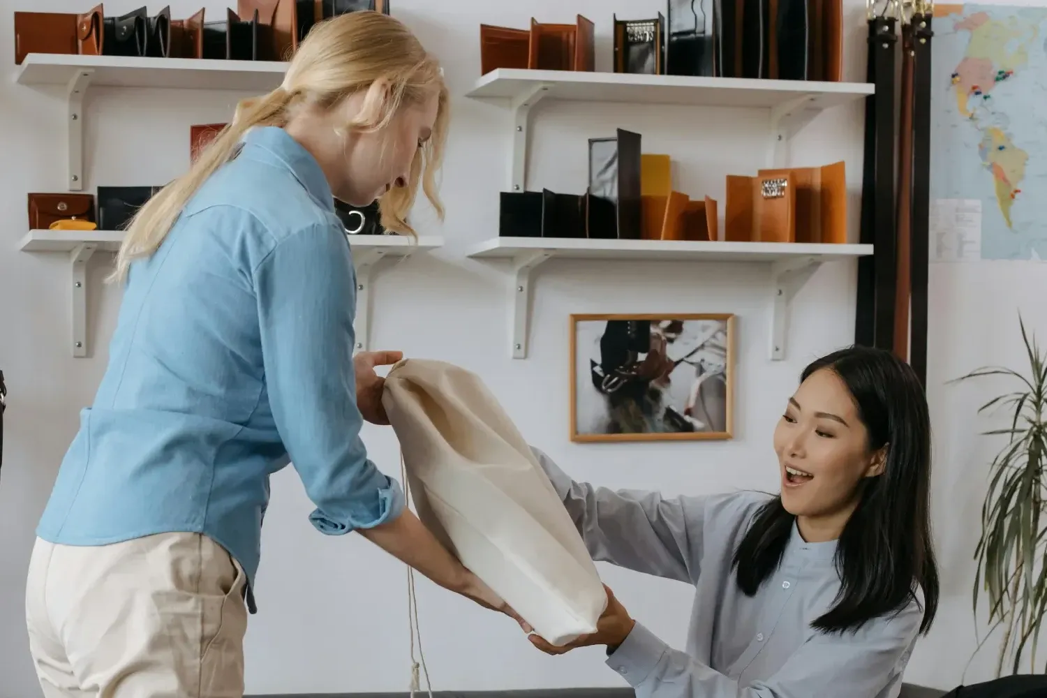 Shoppers enjoying personalized ecommerce customer experience