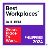 2024 Philippines Best Workplaces™ in IT-BPM 2024 (Ranked #6 out of the top 30 organizations)