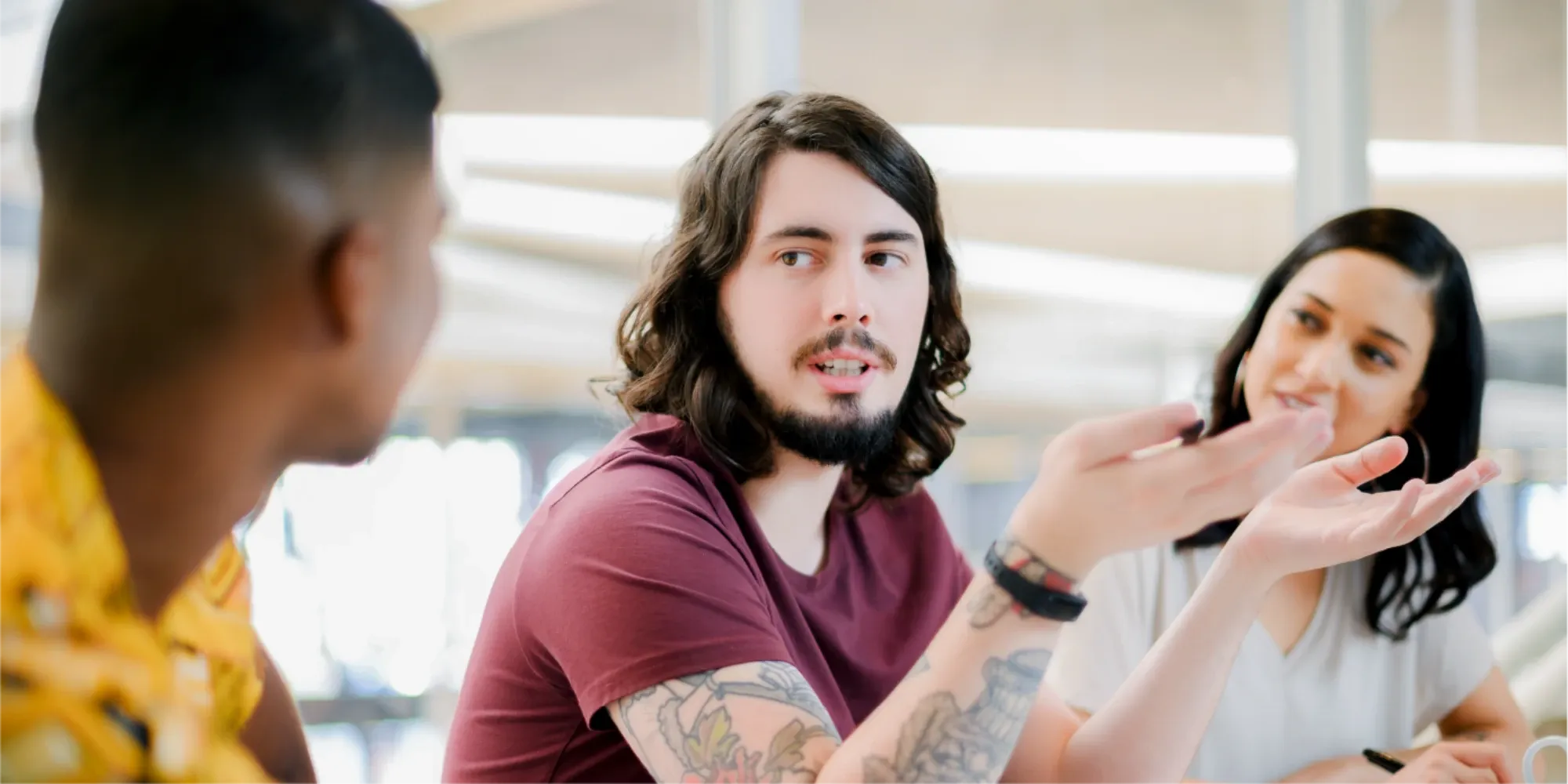 An employee talking about why TaskUs is known for its digital transformation services