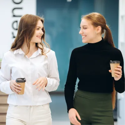Customers sharing their great retail customer experience