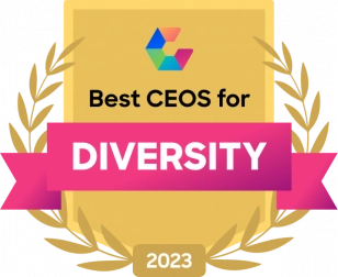 TaskUs, winner of Comparably Best CEOs for Diversity 2023